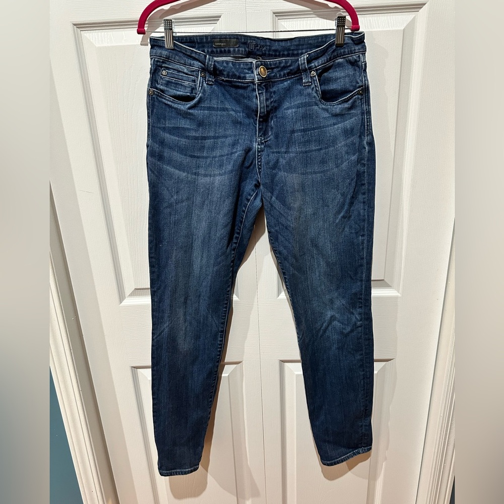 Kut From the Kloth Dianna skinny jeans, size 14; medium wash